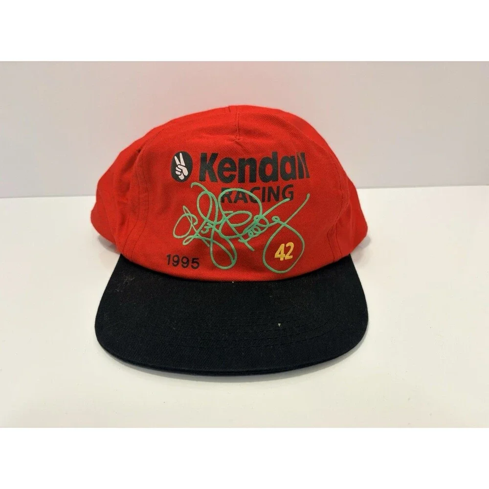 Vintage Kendall Racing #42 Kyle Petty Snapback Hat/Cap NASCAR Signature Print